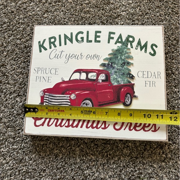 Christmas Trees Truck Wood Sign - Picture 3 of 3